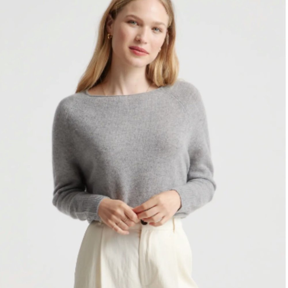 Quince Mongolian Cashmere Boatneck Sweater